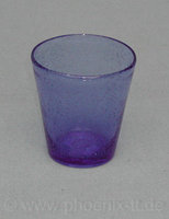 Teelichtglas blau, D9/H10 cm, durchgefärbt