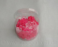 Acrylblumenpack modern, 92 Stück, rosa/pink