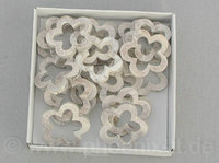 Blumenbox 24-tlg.,Holz,D=4 cm,  weiß gewaschen