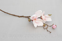 Magnolienzweig, L= 48 cm, creme-rosa