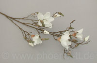 Magnolienzweig, L= 110 cm, weiß-creme