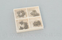 Bienenbox 20 teilig, Metall, D= 2,5cm, antiksilber