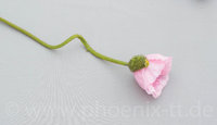 Mohnblüte, L= 70 cm, rosa